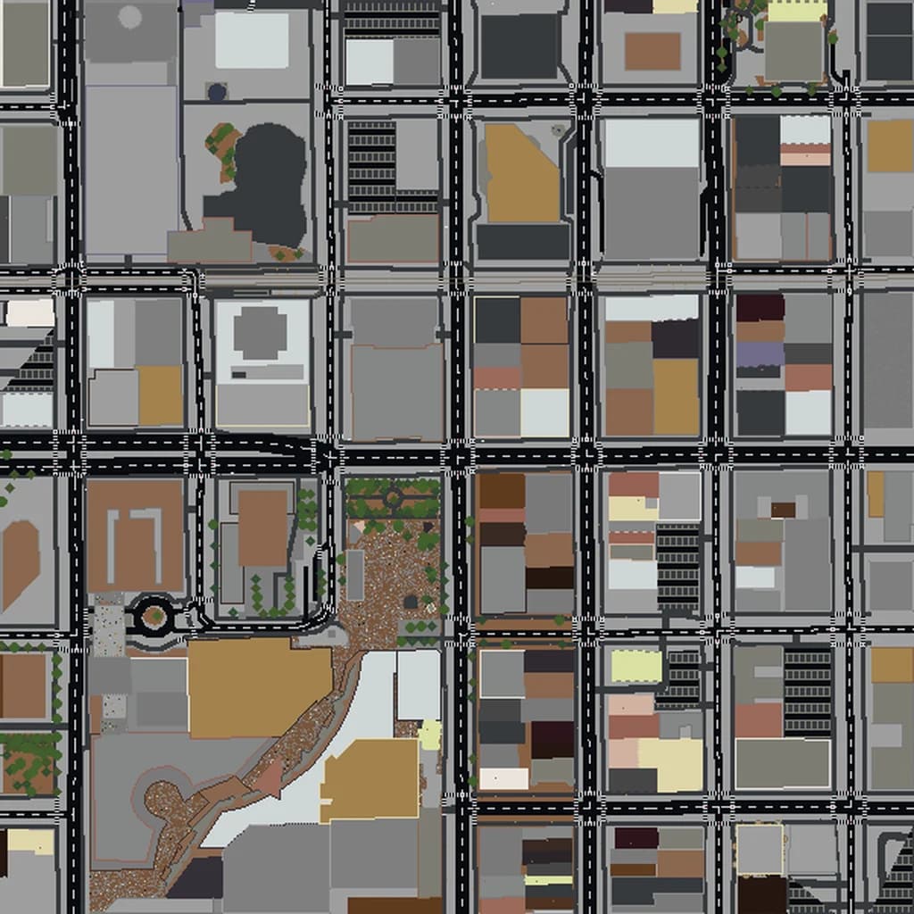 Vista aérea de San Diego como mundo de Minecraft