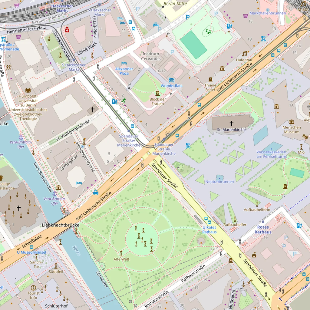 Real-world map of Berlin