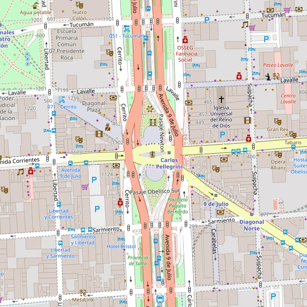 Real-world map of Buenos Aires