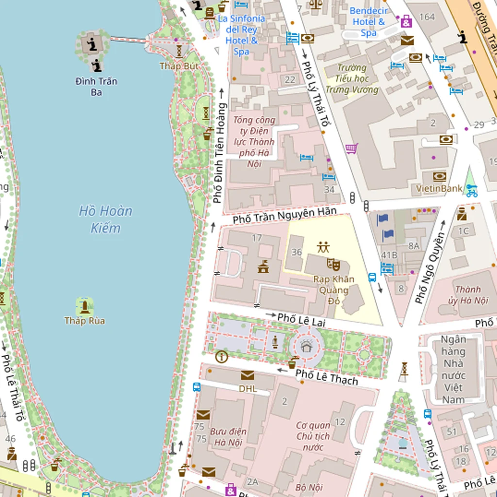 Real-world map of Hanoi