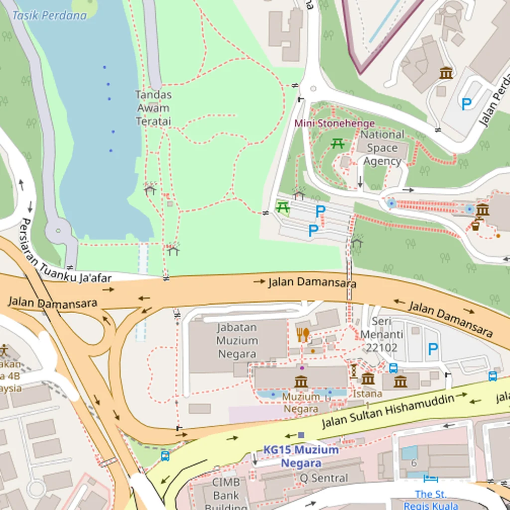Real-world map of Kuala Lumpur