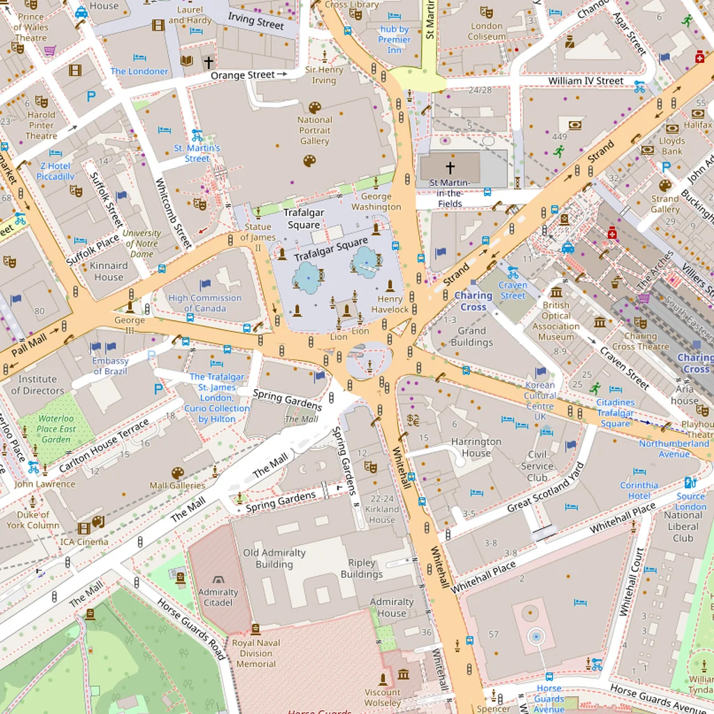 Real-world map of London