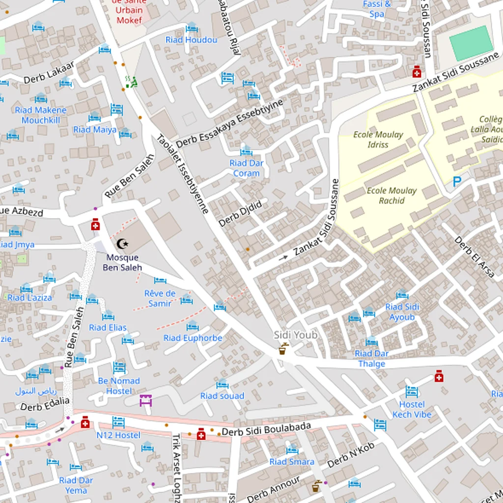Real-world map of Marrakech
