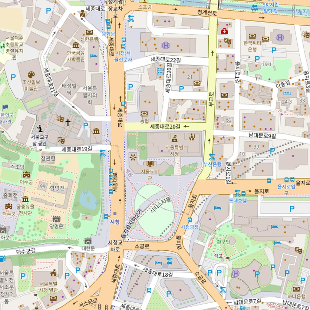 Real-world map of Seoul